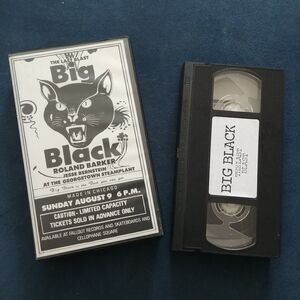 Big Black The Last Blast VHS Punk Rock Concert Steve Albini Chicago Punk